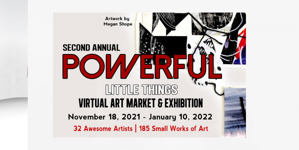 Roaring Artist Gallery second annual Powerful Little Things virtual art market and exhibition